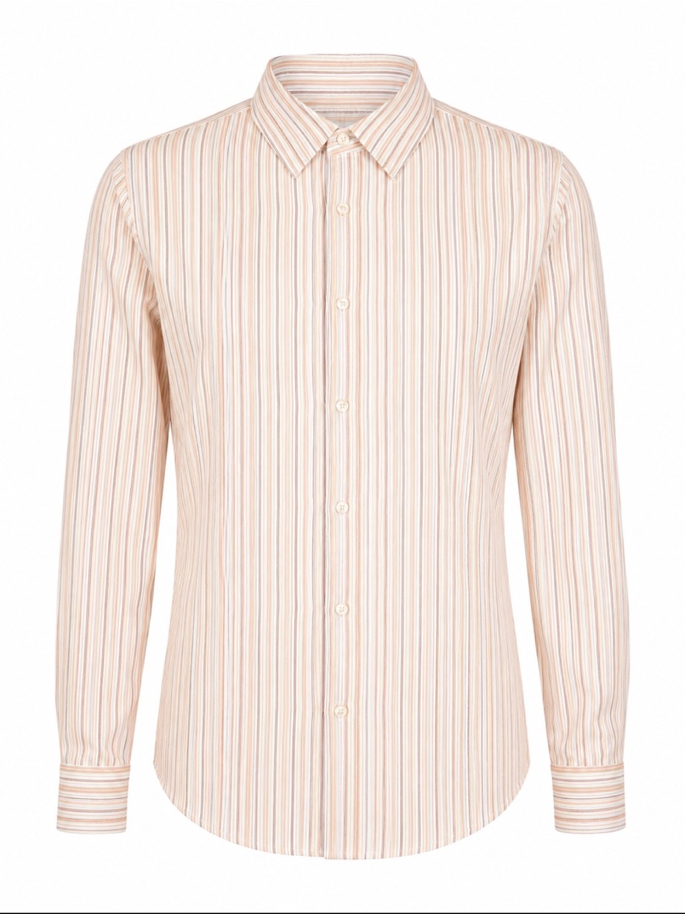 BOSS Hugo Boss Men’s Regular Fit Tan Stripe Dress Shirt 16.5 36/37